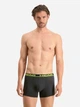 Набір трусів-боксерів чоловічих HEAD Basic Boxer 701202741-009 S (2 шт) Графітовий з жовтим (8720245174947) - зображення 2