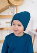 Шапка синя на хлопчика 3-6 років - изображение 1