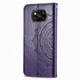 Чехол Vintage для Xiaomi Poco X3 / X3 Pro книжка кожа PU с визитницей фиолетовый - изображение 3