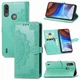 Чехол Vintage для Motorola Moto E7i / E7 Power / E7i Power книжка кожа PU с визитницей бирюзовый - изображение 1