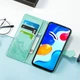 Чехол Vintage для Xiaomi Redmi Note 11 / Note 11S книжка кожа PU бирюзовый - изображение 5