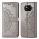 Чехол Vintage для Xiaomi Poco X3 / X3 Pro книжка кожа PU с визитницей серый - изображение 4