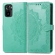 Чехол Vintage для Xiaomi Poco M5s книжка кожа PU с визитницей бирюзовый - изображение 7
