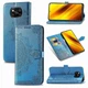 Чехол Vintage для Xiaomi Poco X3 / X3 Pro книжка кожа PU с визитницей голубой - изображение 1