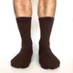 Носки зимние теплые махровые высокие бесшовные качественные черные ORGANIC cotton JILL ANTONY 39-41 men's арт. 40001_1 - изображение 9