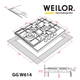 Поверхня газова на склі WEILOR GG W 614 BL - изображение 14