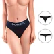 Трусики стринги з кишенею для вібратора Dorcel PANTY LOVER Чорні 2XL - изображение 5