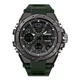 Армейские часы мужские наручные противоударные с подсветкой Sanda 6008 Green-Black - изображение 1