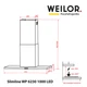 Витяжка декоративна Т-подібна WEILOR Slimline WP 6230 WH 1000 LED - изображение 11