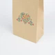 Пакет подарочный детский Крафт eko-kraft 150*90*240 10 шт/уп коричневый бумажный Пакет с рисунком орнаментом "Лисички" Маленький упаковочный пакетик для сувениров с дном - изображение 4