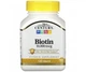 Биотин 21st Century "Biotin" витамин B7, 10000 мкг (120 таблеток)(66890632) - изображение 1