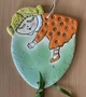 Настенный керамический декор Девочка на шаре 17х14см 40005399 - изображение 2