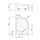 Душовий піддон RADAWAY Korfu E 100x80 4E81400-03L - зображення 2