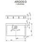 Душовий піддон RADAWAY Argos D 90x80 з ніжками 4ADN89-02 - зображення 2