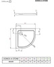 Душевой поддон Radaway Doros A Stone под камень 90x90 SDRA9090-01-04S - изображение 5