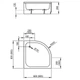 Душевой поддон RADAWAY Samos A 90 90x90 4S99300-03 - изображение 2