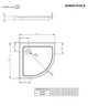 Душовий піддон RADAWAY Doros Plus A 80x80 SDRPA8080-01 - зображення 2