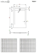 Душевой поддон RADAWAY Teos F 140x90 цвет черный HTF14090-54 - изображение 2