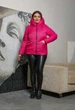Куртка жіноча демісезонна з капюшоном MODA 00105 4XL (56) Рожевий (M -00105 /3 E) - зображення 2