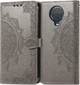 Чехол Vintage для Nokia G20 книжка кожа PU с визитницей серый - изображение 2