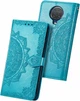 Чехол Vintage для Nokia G20 книжка кожа PU с визитницей голубой - изображение 7