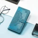 Чехол Vintage для Motorola Moto E20 / E40 книжка кожа PU с визитницей голубой - изображение 7