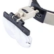 Бинокуляр Magnifier 81002 LED 1.2 х 1.8 x 2.5 x 3.5 x - зображення 3