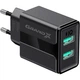 Зарядний пристрій Grand-X 5V 2,1A Black + cable USB-Lightning (CH15LTB) - зображення 2