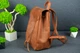Рюкзак женский винтажная кожа Berty 62-4033 Коньяк - изображение 4