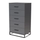 Комод 600 Ascet 600x1080x425 Графит (GAAS05070000030) - изображение 1