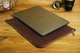 Шкіряний чохол для MacBook на блискавці з повстю Дизайн №41, натуральна Вінтажна шкіра, колір Бордо - зображення 4