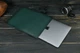 Кожаный чехол для MacBook Дизайн №1, натуральная кожа итальянский Краст, цвет Зеленый - изображение 3