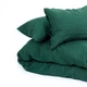 Простынь на резинке MirSon Лен Organic Natural Line 90х200 см Green Apple (2200005374153) - изображение 7
