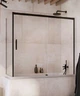 Скляна шторка для ванни RADAWAY Idea Black PN DWJ+S 170х75 права 10042170-54-01R + 10005075-54-01L - зображення 1