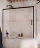 Стеклянная шторка для ванны RADAWAY Idea Black PN DWJ+S 150х75 левая 10042150-54-01L + 10005075-54-01R - изображение 1