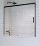 Скляна шторка для ванни RADAWAY Idea Black PN DWJ 160 10003160-54-01L ліва - зображення 1