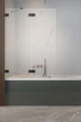 Стеклянная шторка для ванны RADAWAY Essenza Pro Black PND II 120 10102120-54-01L левая - изображение 1