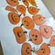 Наклейки на Хэллоуин Веселые тыквы матовая оранжевый (декор для окон стен на хеллоуин) Набор XL 1100x1500мм - изображение 4