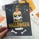 Наклейки для Хэллоуина Набор маленьких наклеек Happy матовая (декор для окон стен на хеллоуин) 4 шт. - изображение 8
