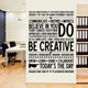 Виниловая самоклеющаяся наклейка Be creative (на английском языке английские буквы) глянцевая 1470х1940мм - изображение 1