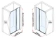 Душевая дверь Hydra KORSIKA стекло прозрачное 110x200 - изображение 4