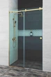 Душові двері Velino Pasific Gold скло матове 110x200 - зображення 1