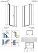 Душевая дверь RADAWAY Eos II DWJS 130 см левая 13799455-01L - изображение 2