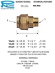 Муфта зажимная 32 мм для полиэтиленовой ПНД трубы латунная 1" REMER 490RM1032 - изображение 2