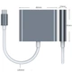 Переходник Type-C на HDMI USB 3.1, PD 87W адаптер для MacBook Apple Type-С USB-хаб 4K (TypeC-HUB-3in1-GR) - изображение 6