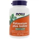 Мультиминеральный комплекс NOW Foods Potassium Plus Iodine 180 Tabs - изображение 1