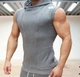 Мужская жилетка безрукавка с капюшоном Body Engineer темно-серая XL - изображение 2