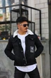 Куртка мужская джинсовая на меху I8 Denim батальная черная L - изображение 5