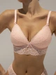 Комплект Moor Moor Bralette 2045 Бюстгальтер бескостный и трусики слип Розовый 85C/XL (15133) - изображение 3