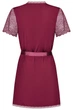 Халатик с кружевом Obsessive Miamor robe Бордовый L/XL - изображение 4